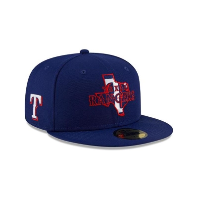 Blue Texas Rangers Hat - New Era MLB Local 59FIFTY Fitted Caps USA8653274